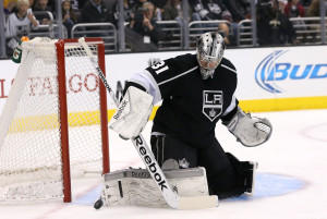 Kings back-up goaltender Martin Jones is traded to the Boston Bruins as part of the Lucic deal.