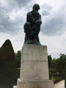 Rodin sculpture, "The Thinker"
