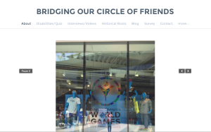 Seifers website, Bridging our Circle of Friends, aims to raise awareness of disabilities. 