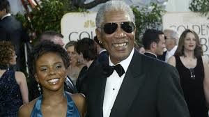 Hines is seen here accompanying Freeman to the 2005 Golden Globe Awards in Beverly Hills.