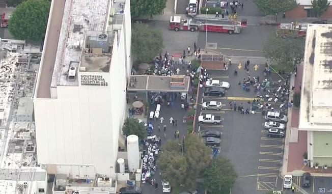 Fire Erupts At Culver City Hospital