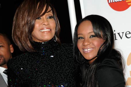 Whitney Houston with Daughter, Bobbi Kristina in happier times.