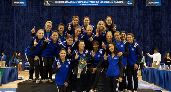 Gymnasts Put On A Show At Los Angeles Regionals