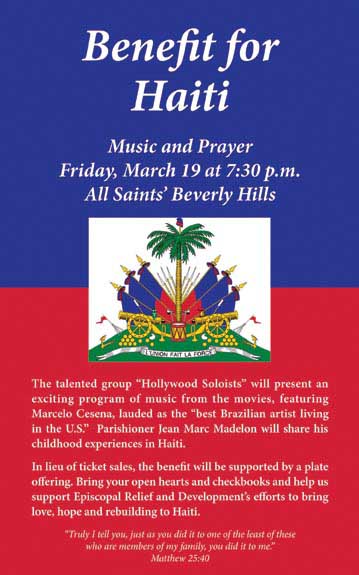Hollywood Soloists For Haiti