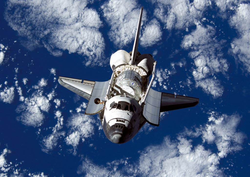 Space Shuttle Discovery, which President Richard Nixon's commitment to the space program made possible