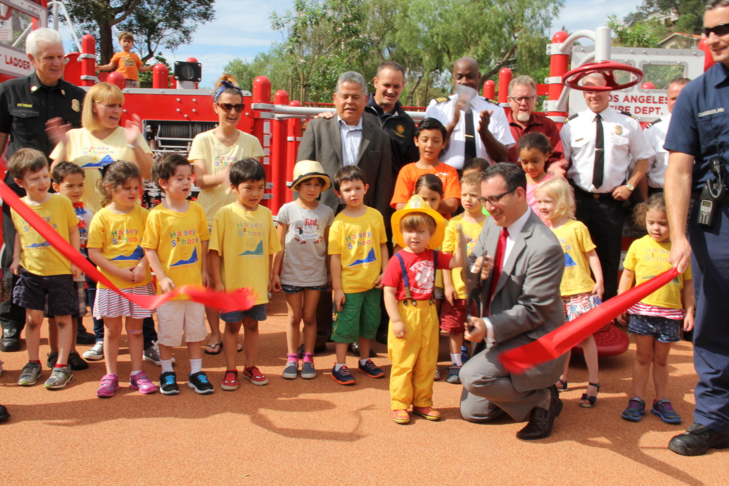 Constanso Ave Fire Station 84 Park's ribbon cutting ceremony on July 2.
