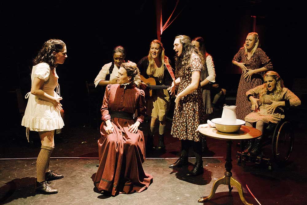 A scene during a performance included in Deaf West Theatre's Los Angeles tour.