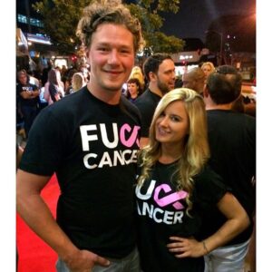LA Kings forward Tyler Toffoli was among those who attended FCancer's Thursday night event in West Hollywood. 