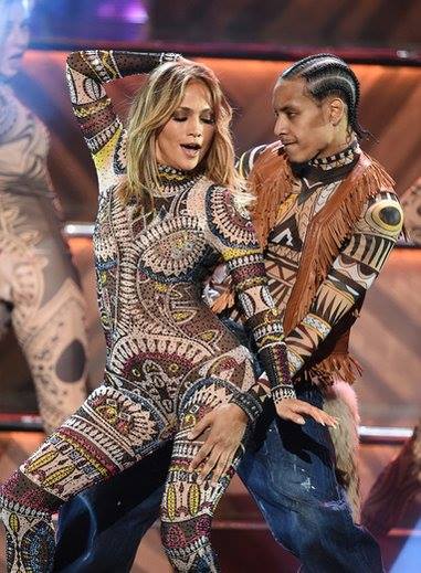 Jennifer Lopez opened the show with a thrilling dance number.