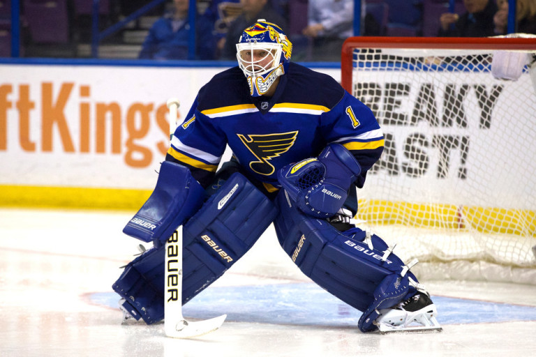 Brian Elliott To Start In Goal For Blues