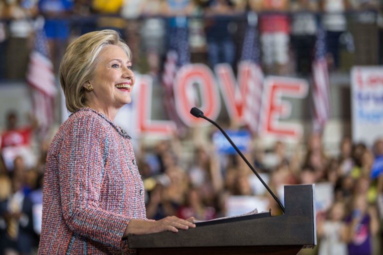 Hillary Clinton In Beverly Hills For Fundraiser