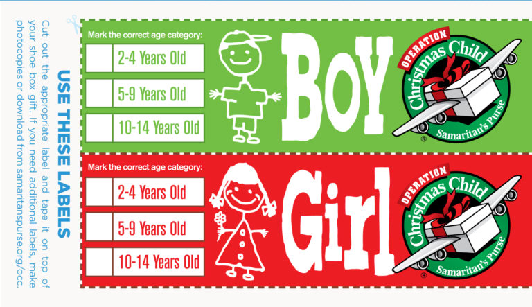 Operation Christmas Child Drop-Off Sites