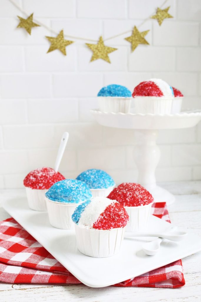 Snow Cone Cupcakes, from A Beautiful Mess