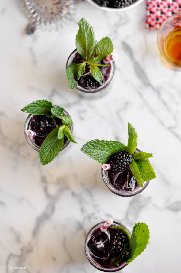 Blackberry Mint Julep, from The Chic Site