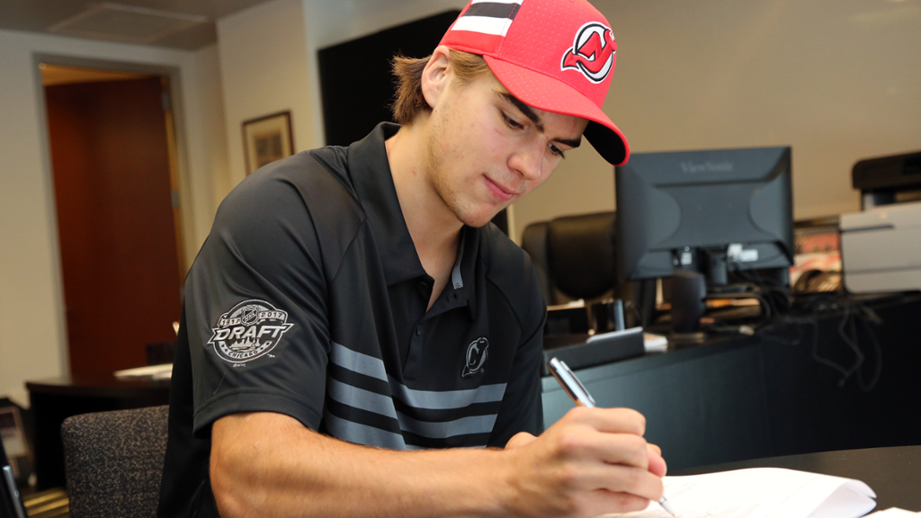 New Jersey Devils sign Nico Hischier to rookie contract