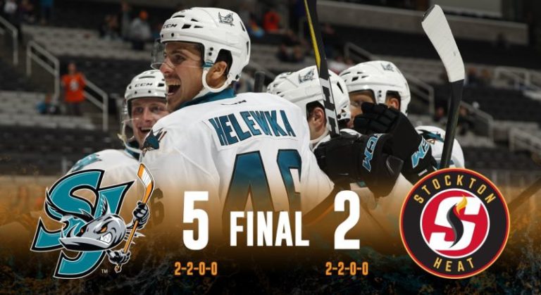 Stockton Brings Heat, San Jose Defeats 5-2