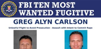 Greg Alyn Carson On FBI’s Most Wanted List
