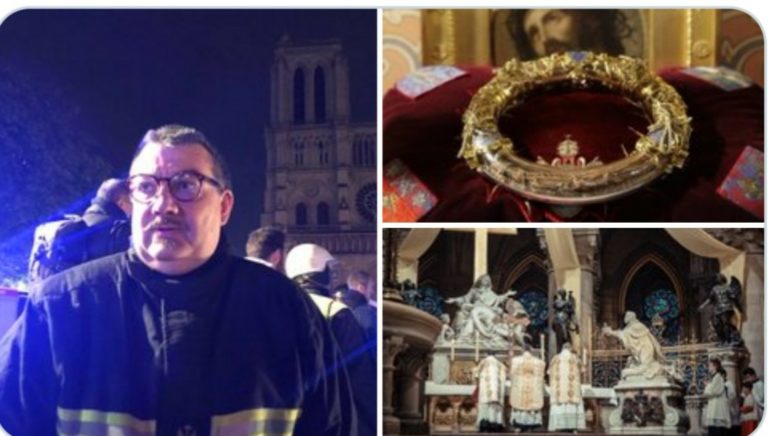 Catholic Priest Braves Flames To Save Relics
