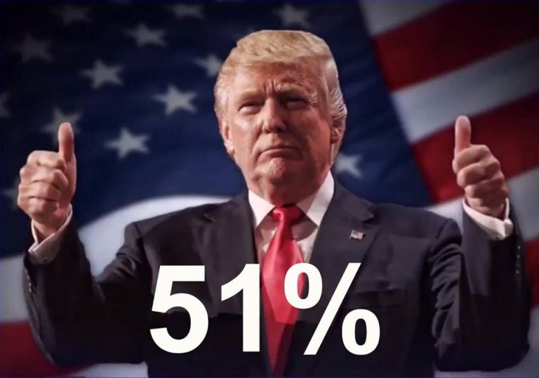 President Trumps Approval Rating Reaches 51 Percent