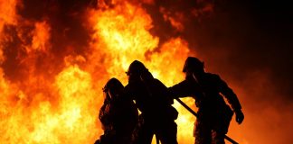 Firefighters Extinguish Blaze At Hollywood Hills Home