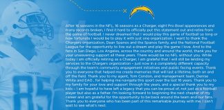 Chargers Star Antonio Gates Announces NFL Retirement