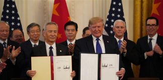 President Trump Signs Trade Deal With China