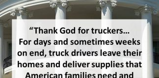 President Trump Pays Tribute To American Truckers