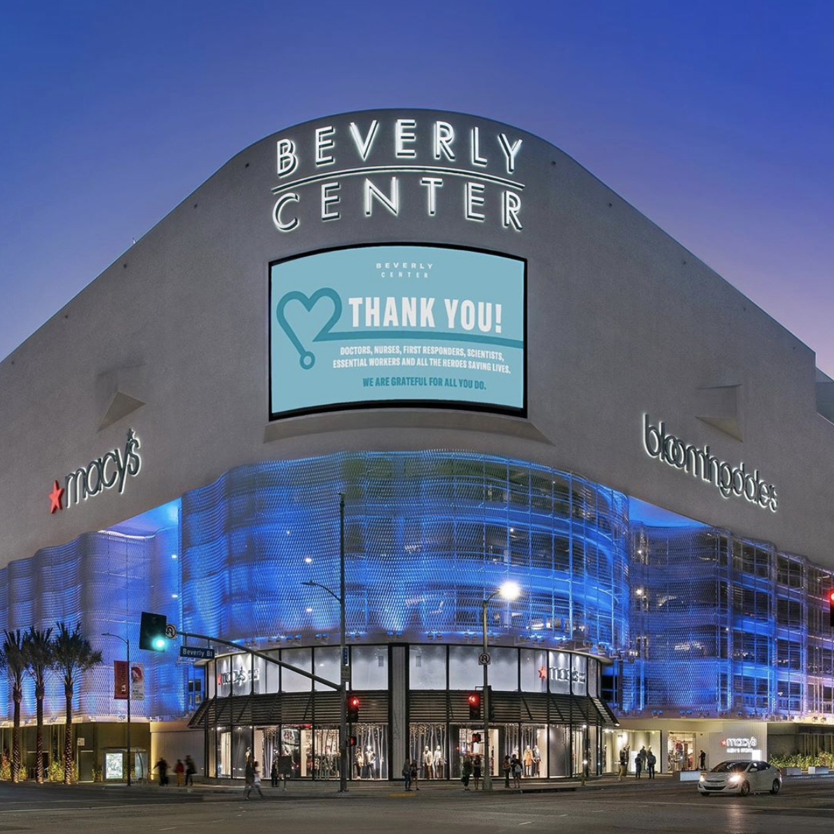 Beverly Center Shopping Mall in Los Angeles