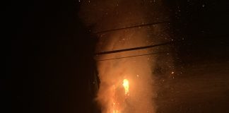 Fire In Front Lawn Of Beverly Hills Home