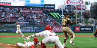 Athletics Beat Angels With Extra Inning Grand Slam