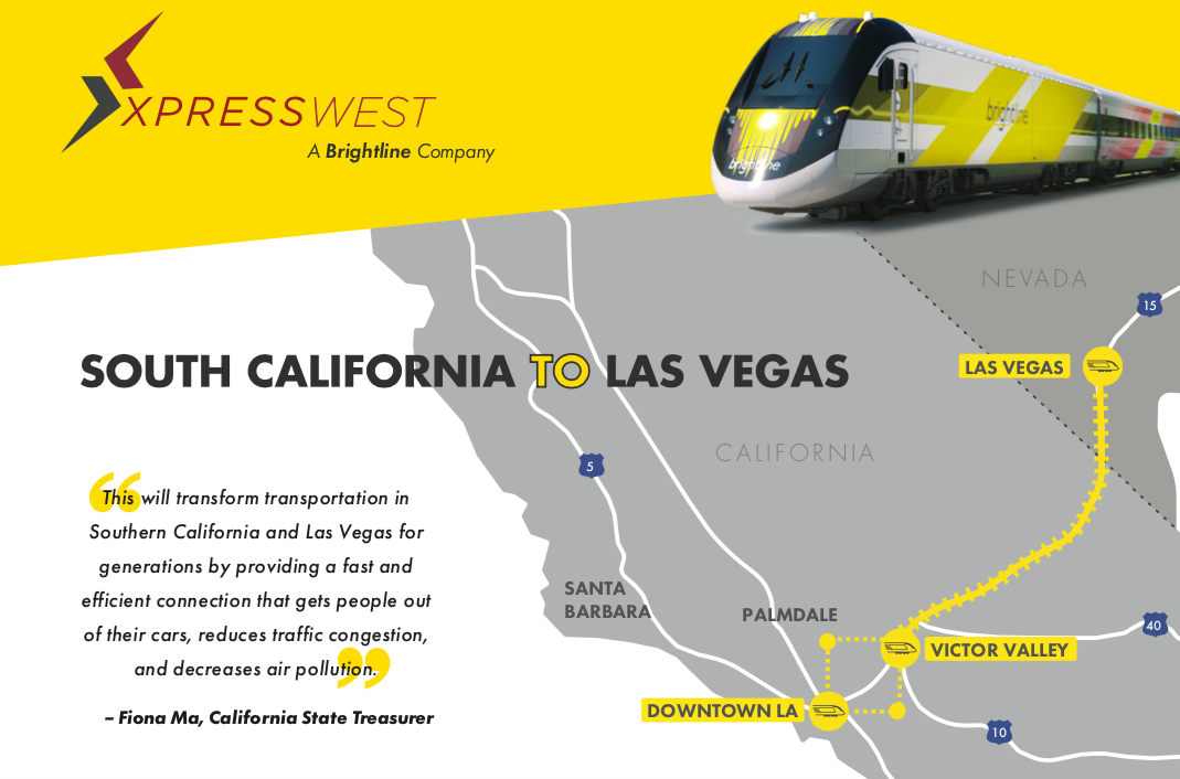 Train connecting LA, Las Vegas expected to open in 2027