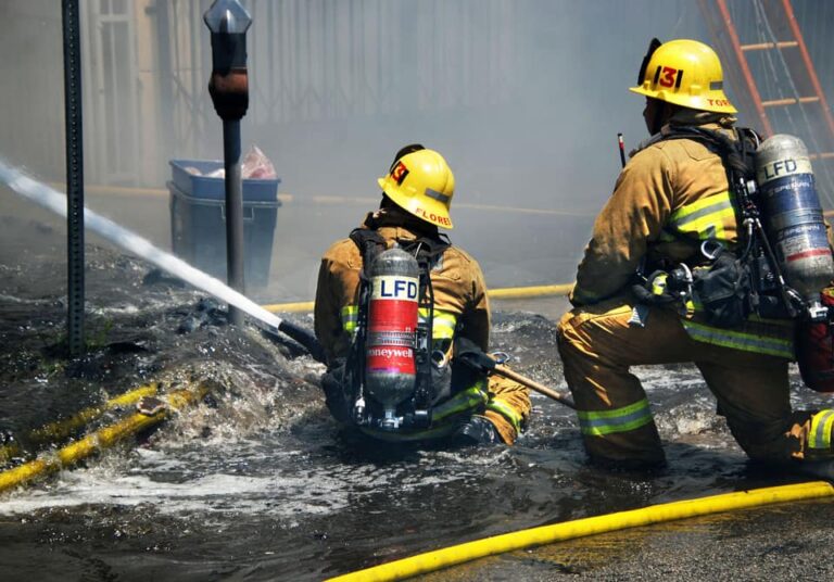 Fire Crews Battle Greater Alarm Blaze In Hollywood