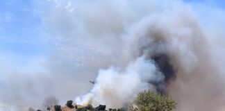 LAFD Battles Rock Pool Fire In Malibu