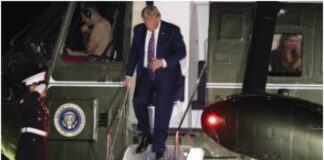 President Trump Returns To The White House