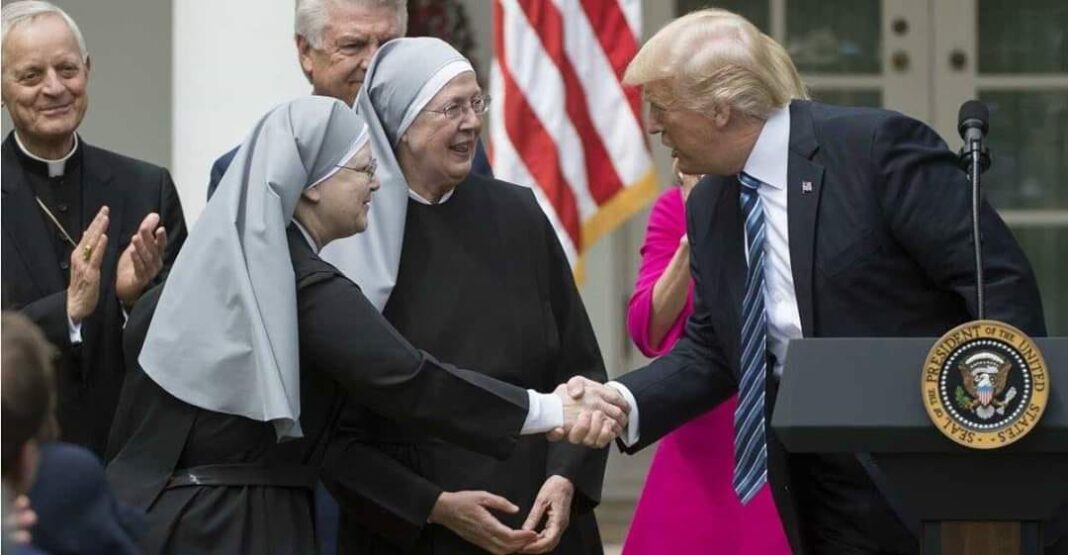 President Trump With Little Sisters of the Poor