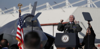 VP Pence Pays Tribute To Sailors At Lemoore