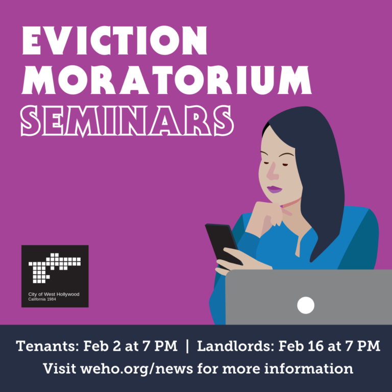 West Hollywood To Host Residential Eviction Moratorium Seminars