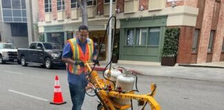 “Sharrows” Being Installed In Beverly Hills