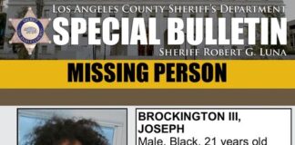 LASD Searching For Joseph Brockington III