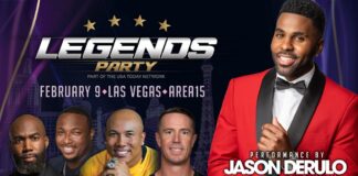 Celebrity Parties And The Super Bowl 2.0 Legends Party at Area 15 on Friday, February 9. Image courtesey of Heather Gilady.