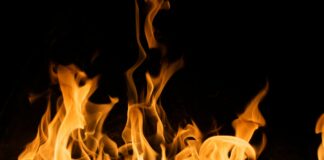LAFD Battle Blaze At Abandoned Hotel