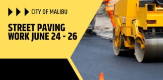 Street Paving Taking Place In Malibu