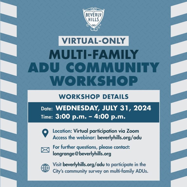 Virtual Only Multi-Family ADU Community Workshop