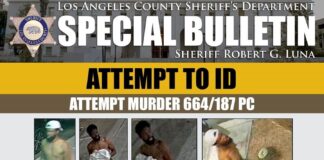 LASD Searching For Attempted Murder Suspect