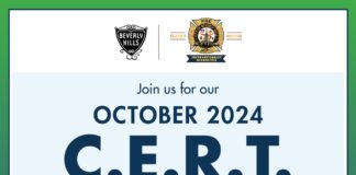 October 2024 CERT Training Starts In Beverly Hills
