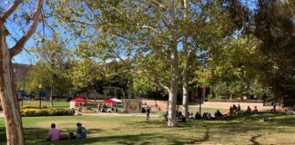 Arrest Made After Demonstration At Dickson Court North At UCLA
