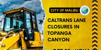 Caltrans Lane Closures On Topanga Canyon