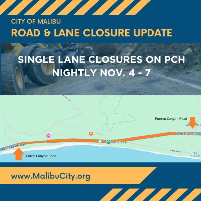 Corral Canyon To Puerco Canyon Impacted For Caltrans Work