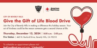 Community Blood Drive In Beverly Hills On December 12