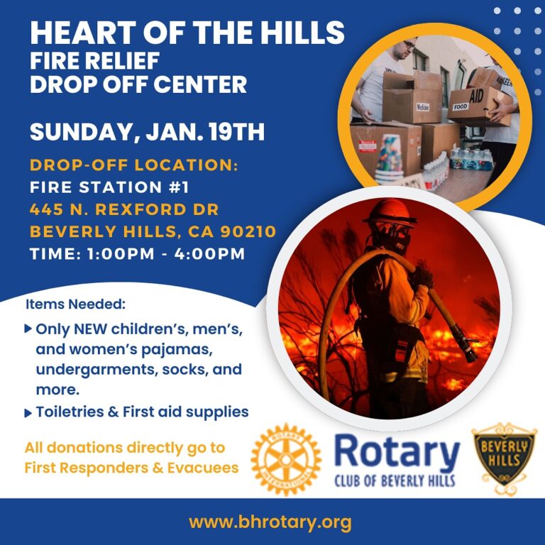 BH Rotary Hosting Heart Of The Hills Donation Event